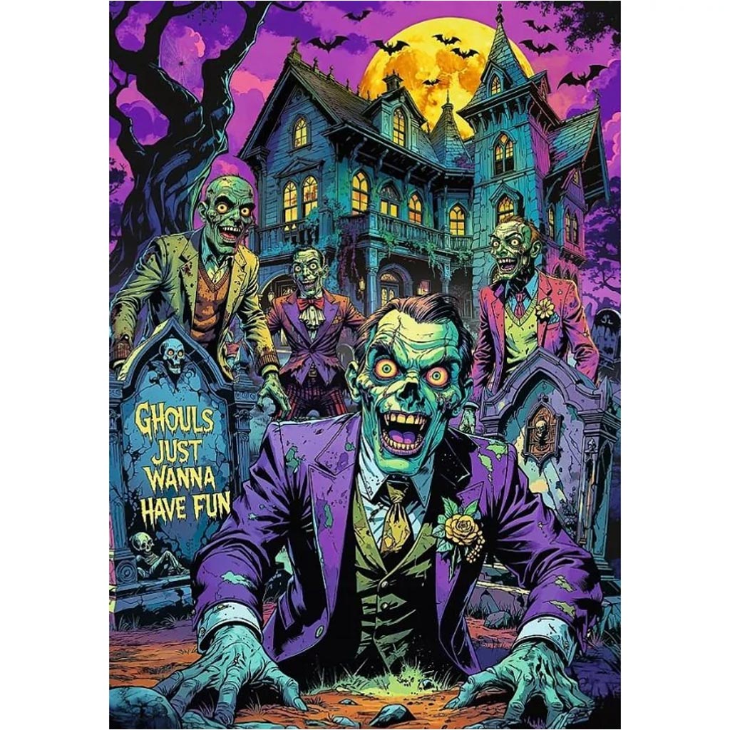 Hall of Horror: Zombik 1000db-os Prémium Plus puzzle - Trefl kép 2