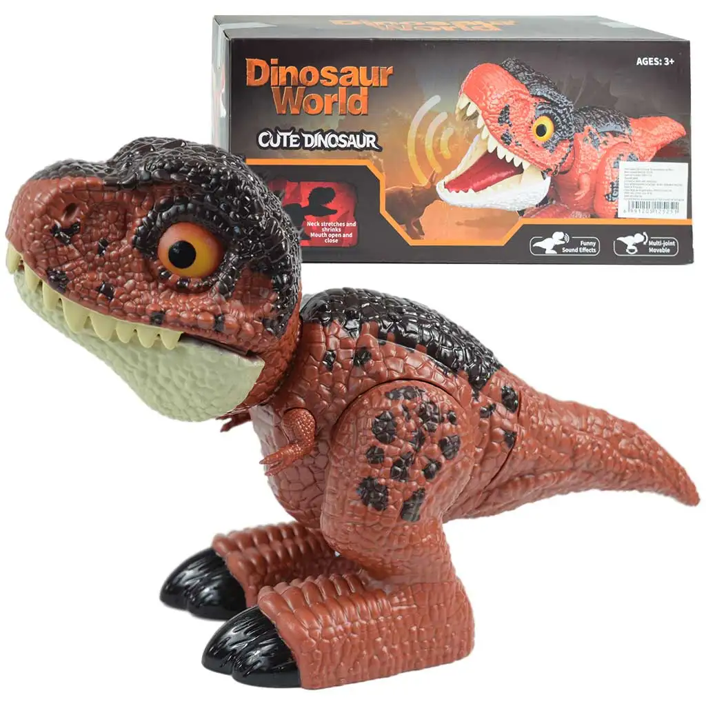 Dino World: Cuki T-Rex bébi dinoszaurusz hangeffektekkel 25cm kép 1