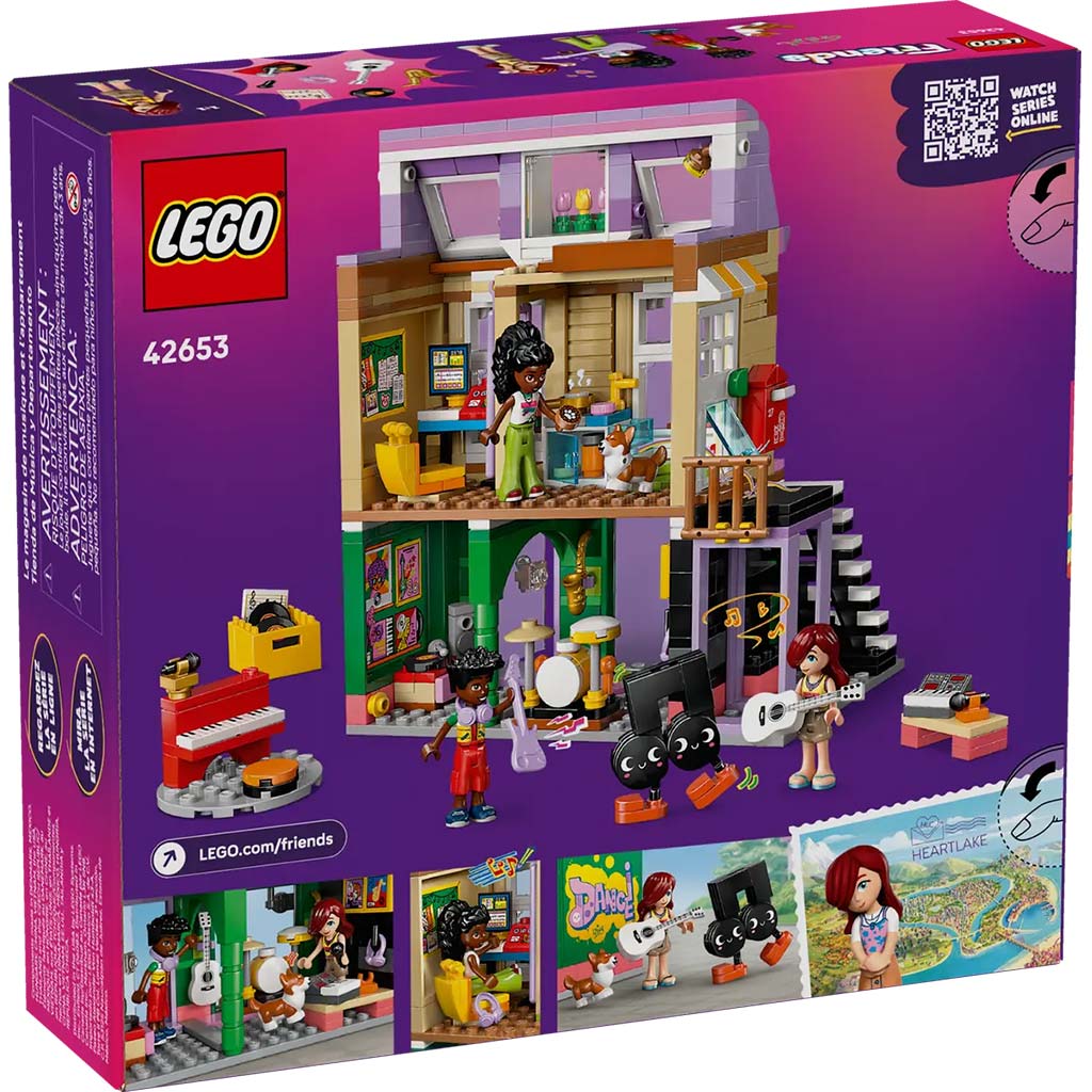 LEGO® Friends: Musikgeschäft und Wohnung (42653) kép 2