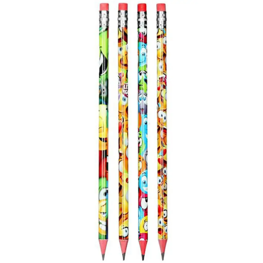 Spirit: Happy Graphitstift mit Radiergummi in verschiedenen Ausführungen