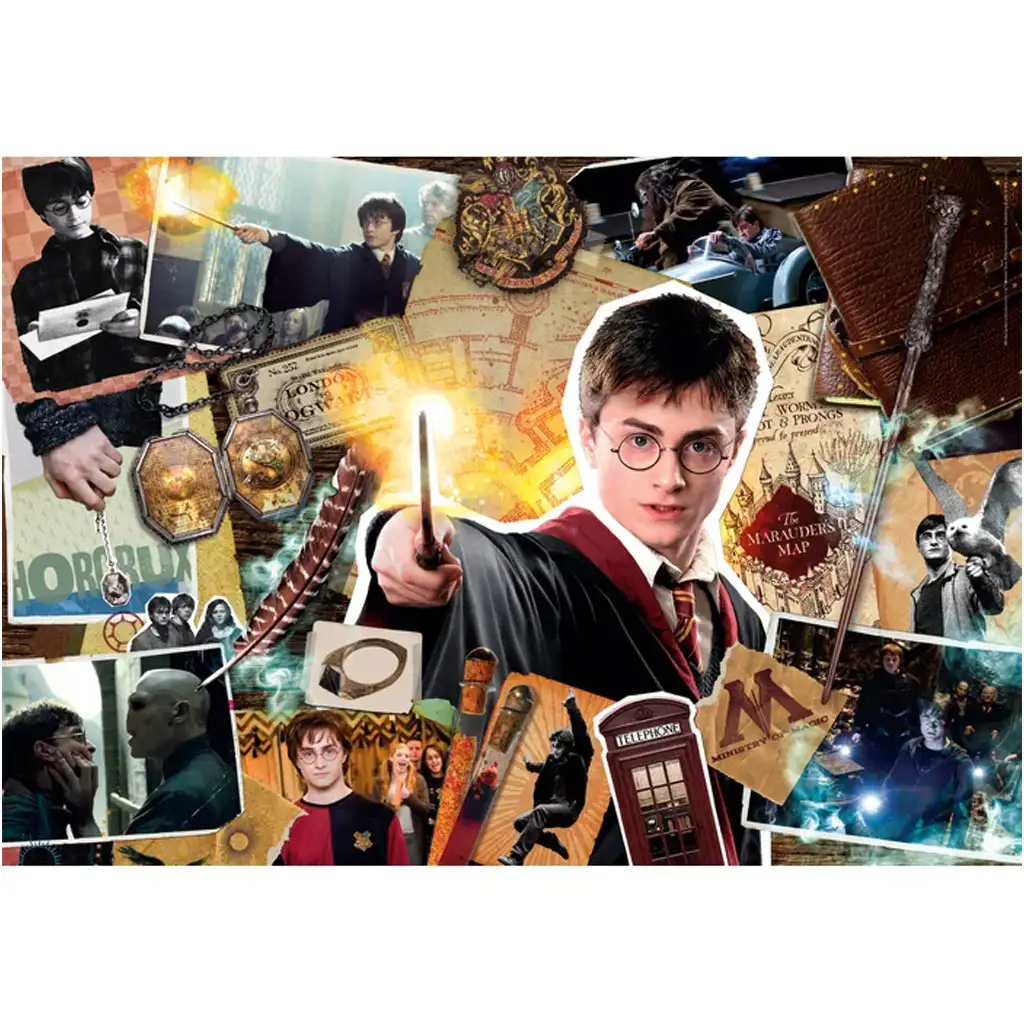 Harry Potter - Die Reliquien der Zauberwelt 1500-teiliges Compact-Puzzle - Clementoni kép 2
