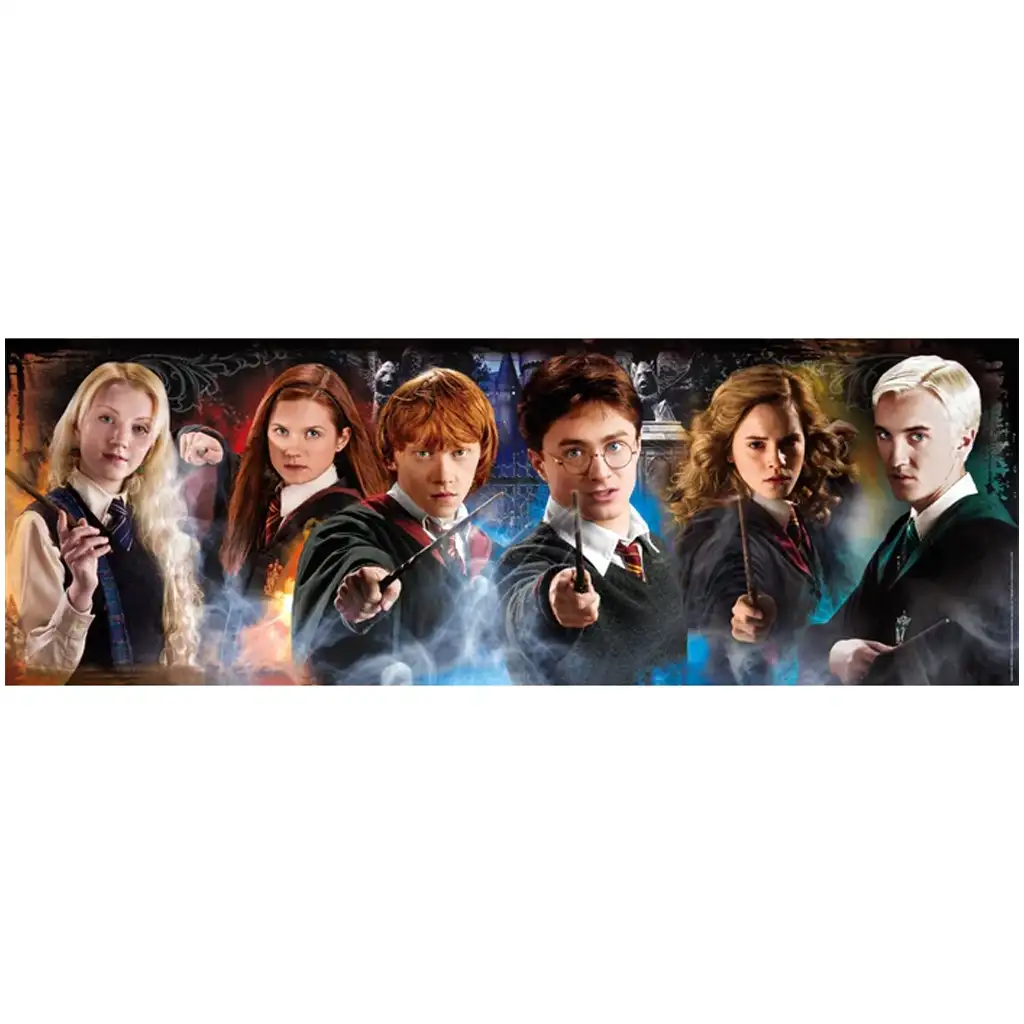 Harry Potter - Die Erben von Hogwarts 1000-teilige Panorama-Puzzle mit Poster - Clementoni kép 2