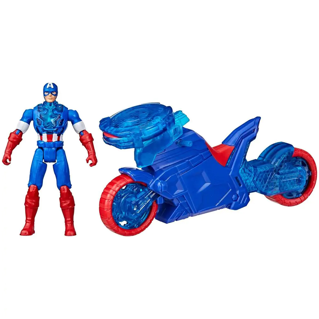 Marvel: Captain America mit Motorrad und Schildwerfer - Hasbro kép 2