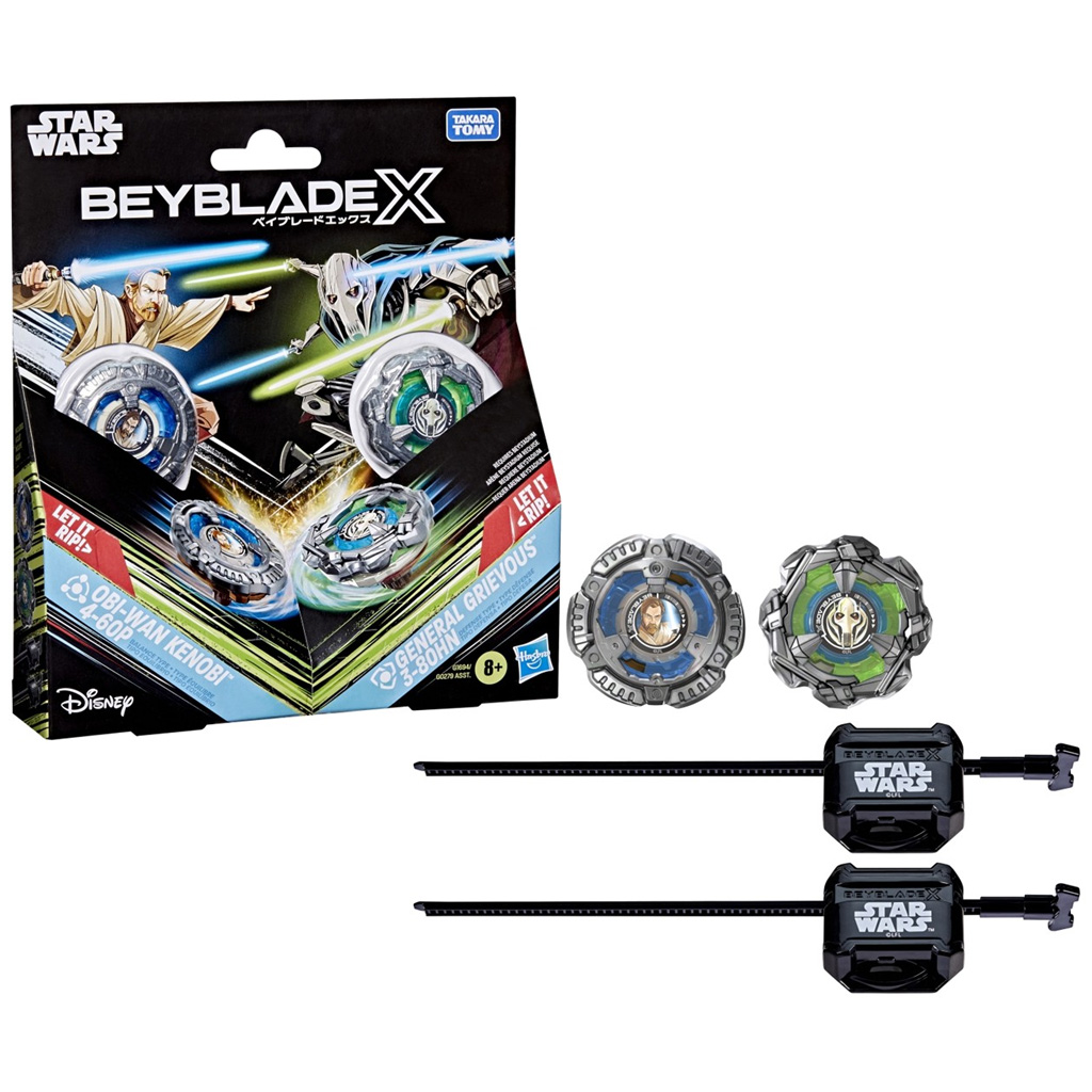 Beyblade X Star Wars Kollaboration Obi-Wan Kenobi gegen General Grievous Kreisel-Set – Hasbro