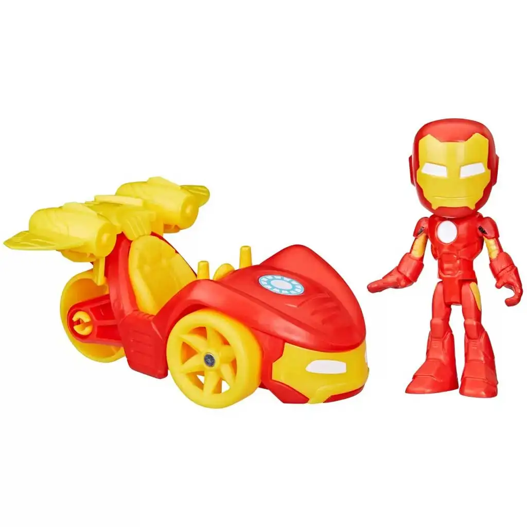 Spider-Man: Spider und seine erstaunlichen Freunde - Iron Man Actionfigur mit Fahrzeug - Hasbro kép 3