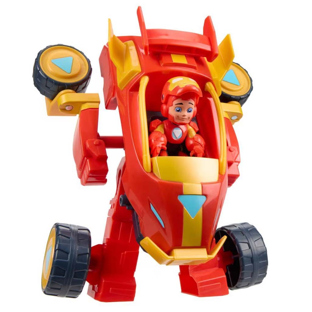 Marvel: Vasember 2 az 1-ben Mech Iron Man autó és figuraszett - Hasbro kép 3