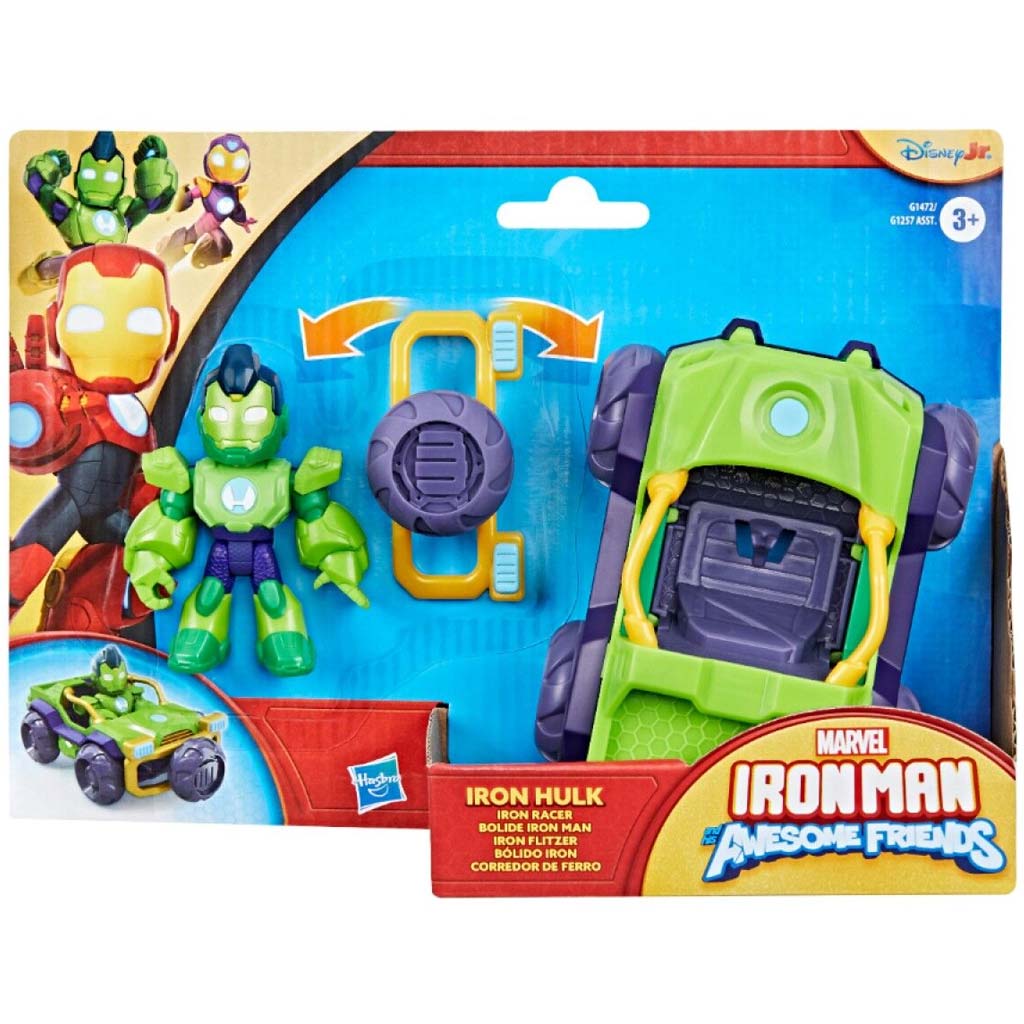 Marvel Iron Man und seine Superfreunde – Fahrzeug- und Figuren-Set: Iron Hulk - Hasbro