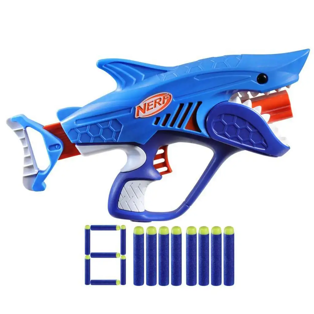 Nerf: Sharkfire Schaumstoffblaster mit 8 Darts - Hasbro kép 2