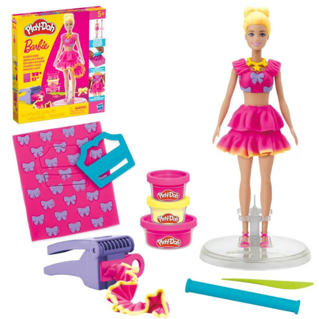 Play-Doh: Barbie Locken und Schleifen Knetset - Hasbro kép 2
