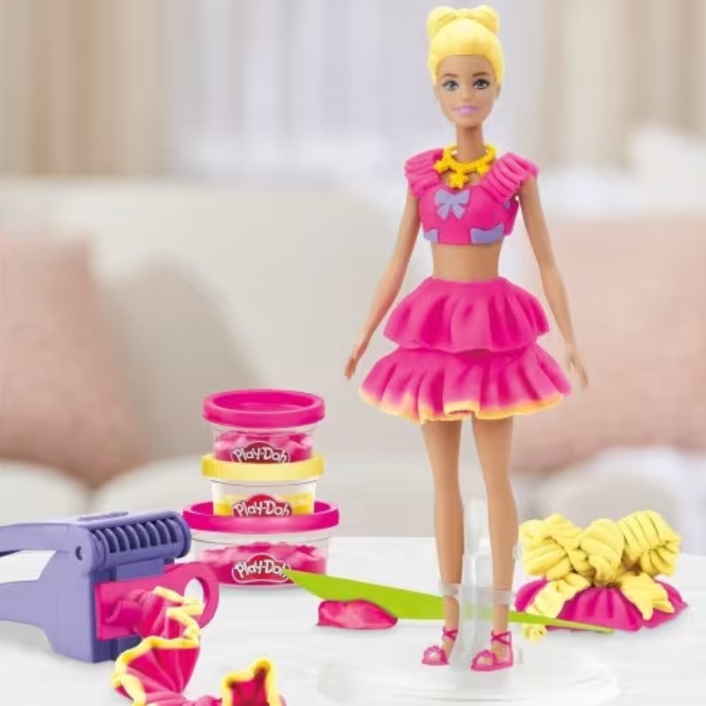 Play-Doh: Barbie Locken und Schleifen Knetset - Hasbro kép 3
