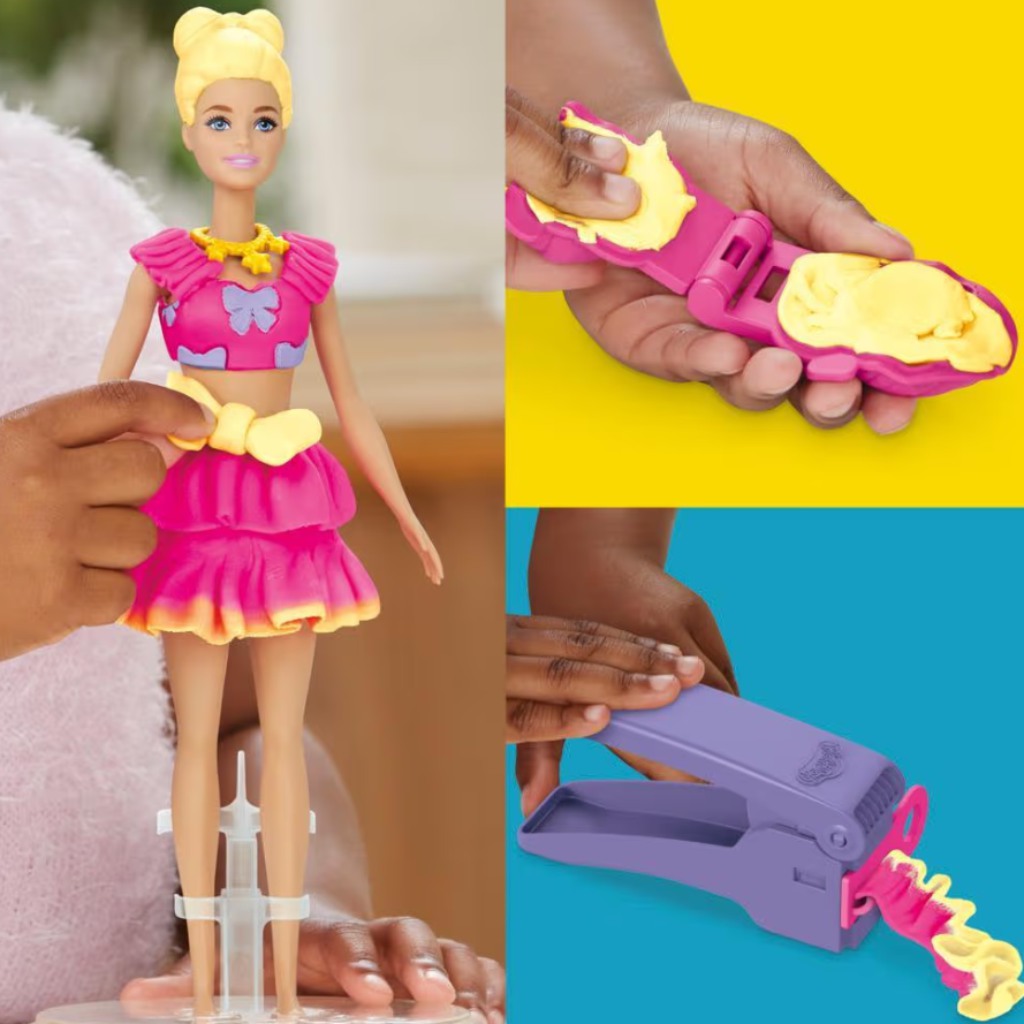 Play-Doh: Barbie Locken und Schleifen Knetset - Hasbro kép 4