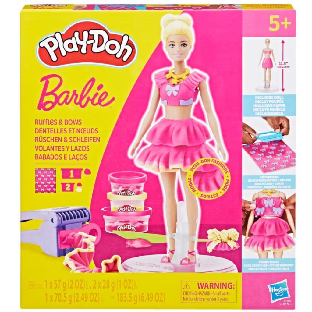 Play-Doh: Barbie Locken und Schleifen Knetset - Hasbro