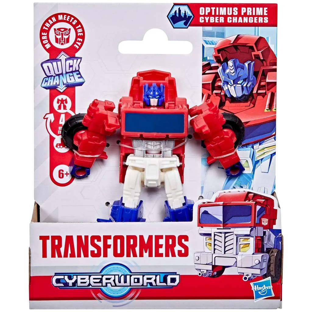 Transformers Cyberworld: Optimus Prime – Cyber Changers Figur - Hasbro