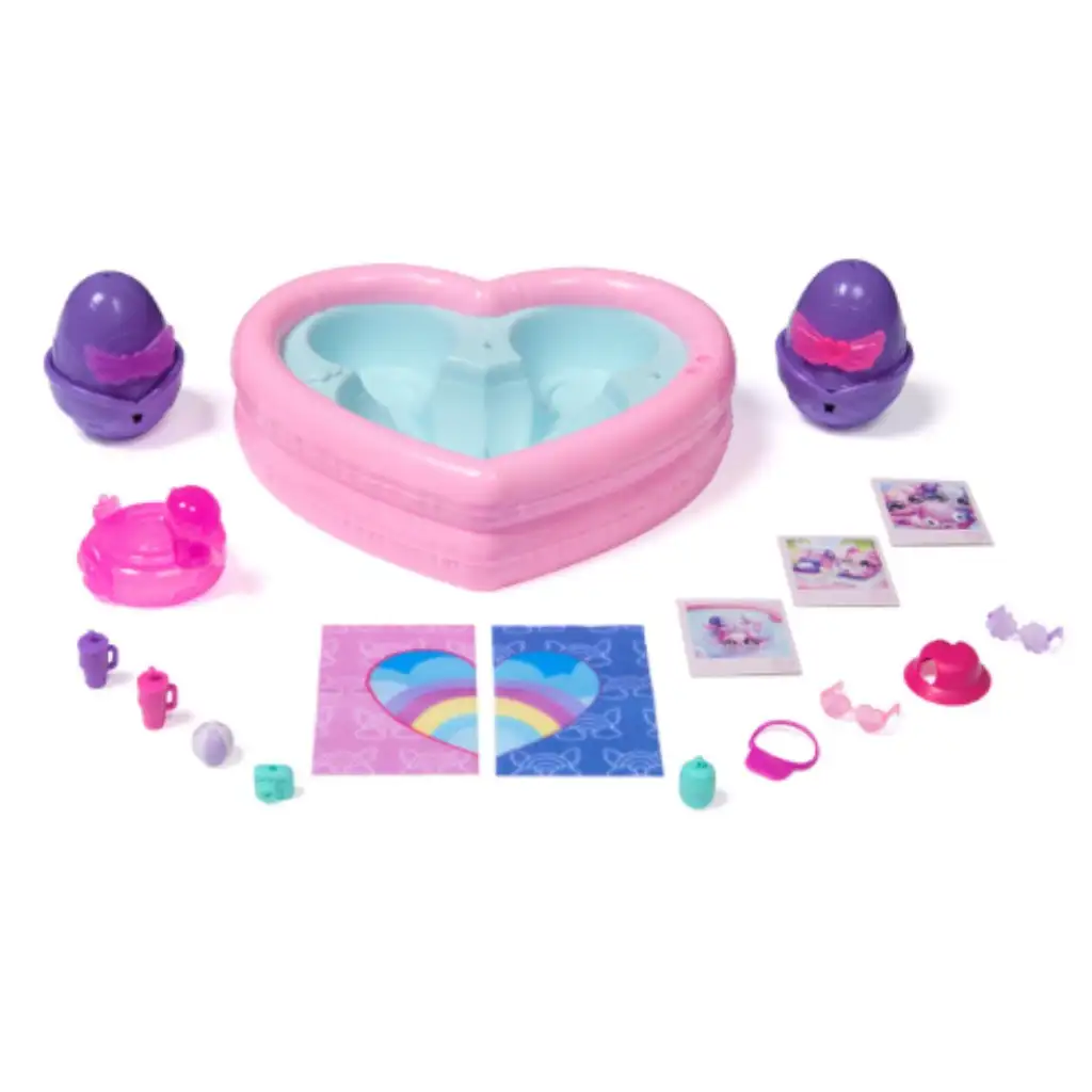 Hatchimals Alive!: Neon Regenbogen Pool Party Spielset - Spin Master kép 2