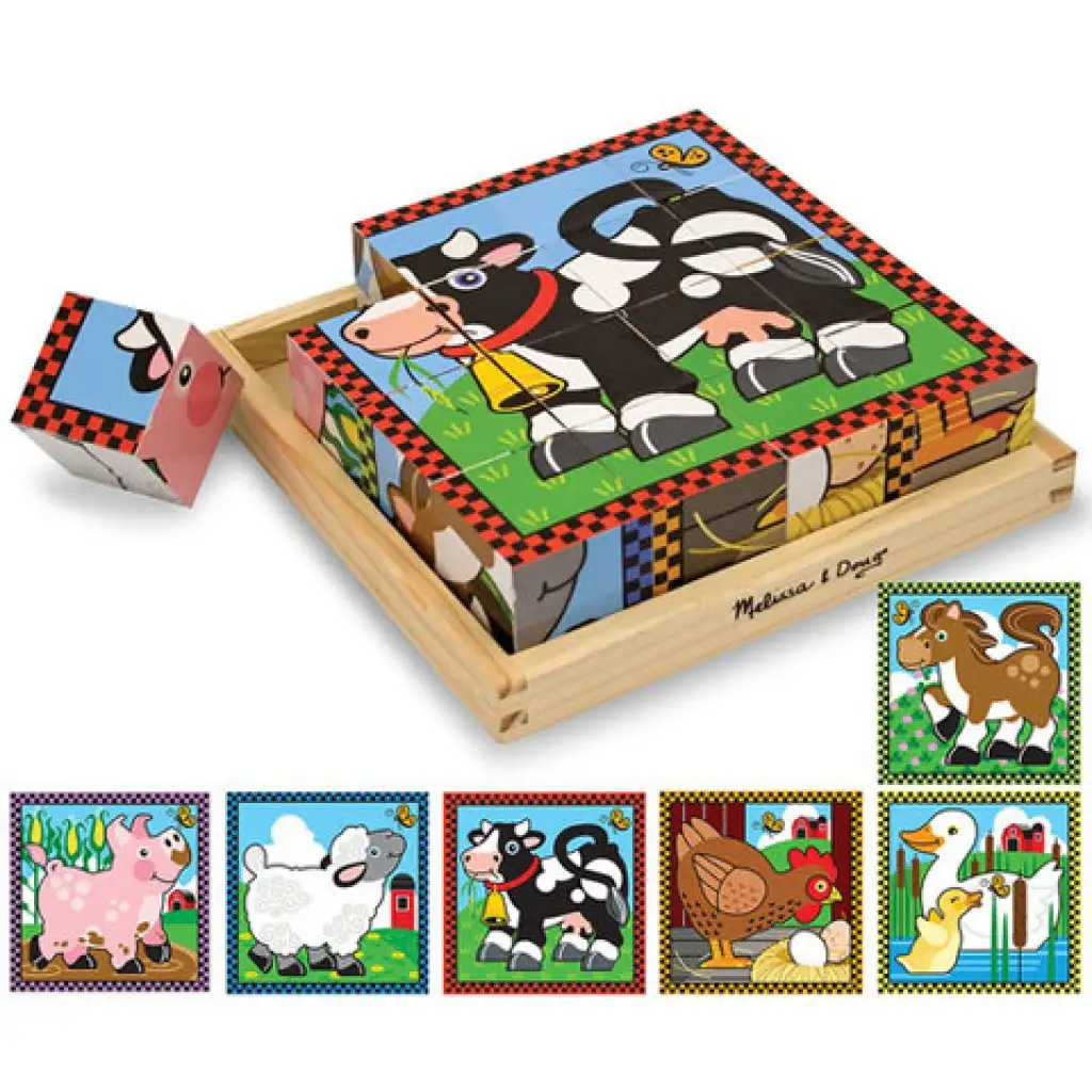 Haustiere Holzpuzzle - Melissa & Doug kép 2