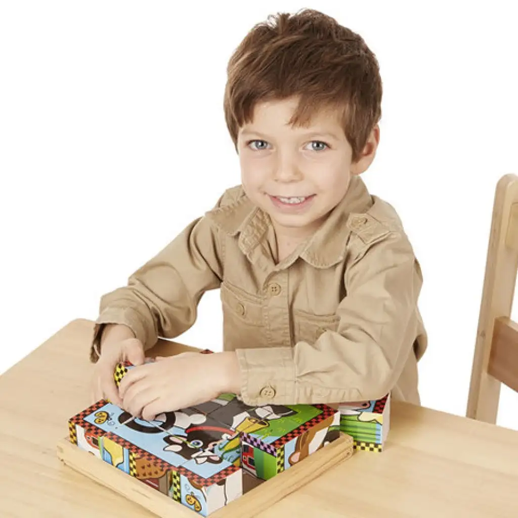 Haustiere Holzpuzzle - Melissa & Doug kép 3