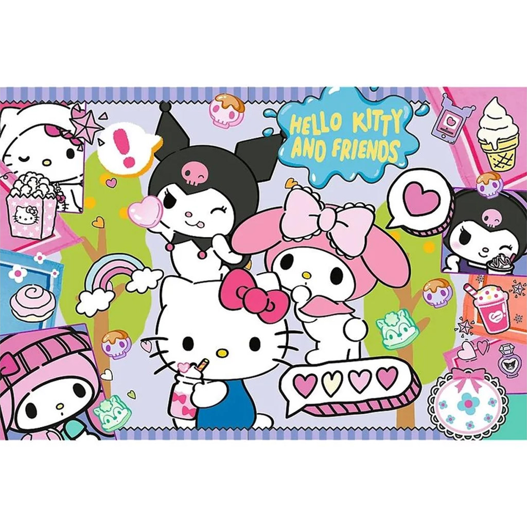 Hello Kitty und Freunde 300-teiliges Puzzle – Trefl kép 2