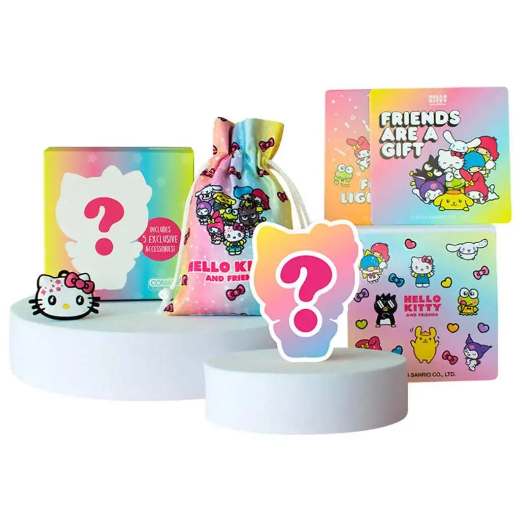 Hello Kitty Überraschungsbox mit Figur und Aufklebern