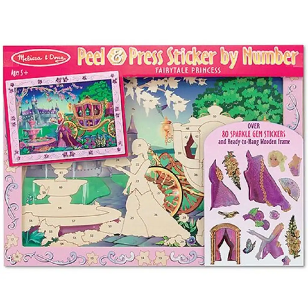 Hercegnő matricás képkészítő - Melissa & Doug kép 1