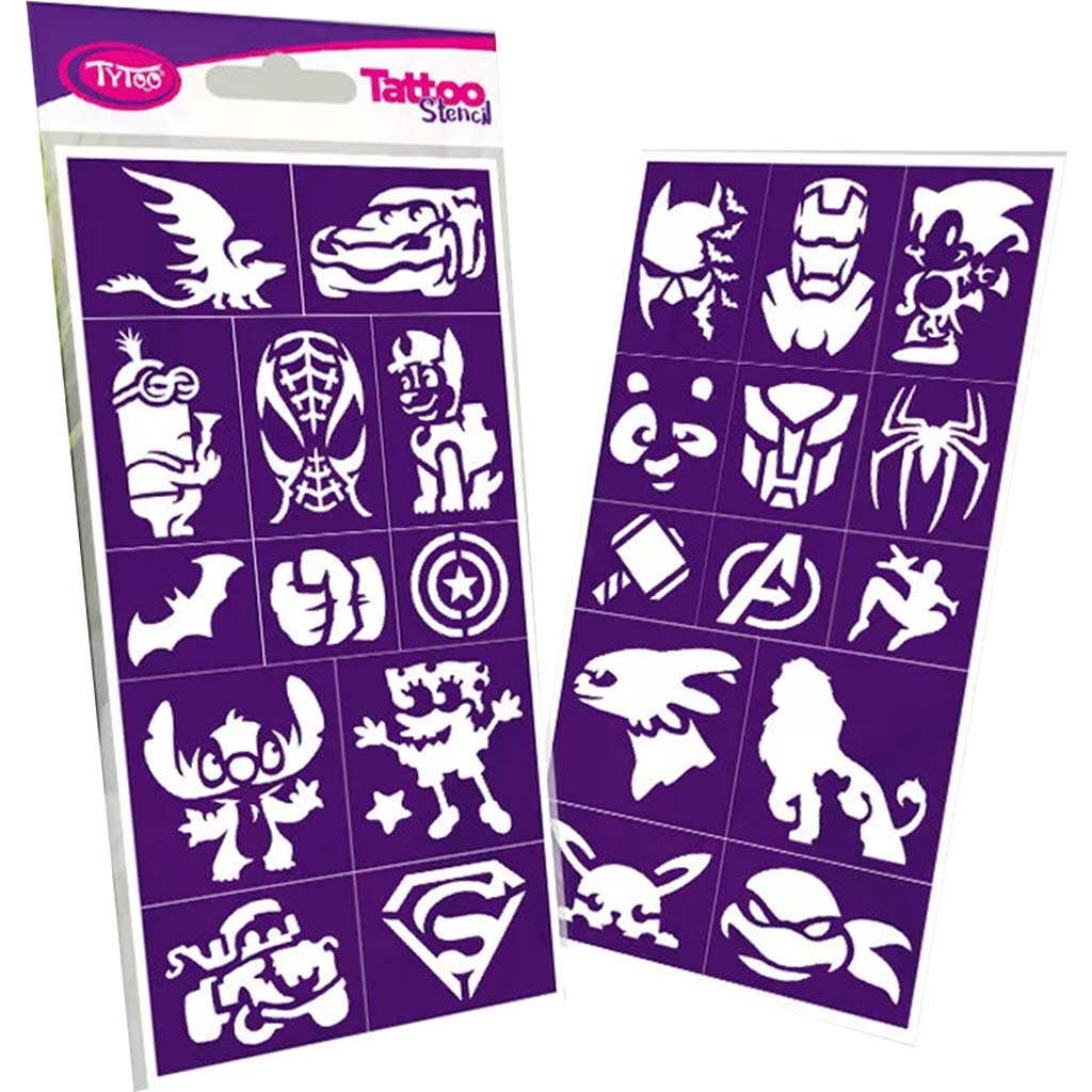 Tytoo: Heroes sablon szett 25db-os kép 1
