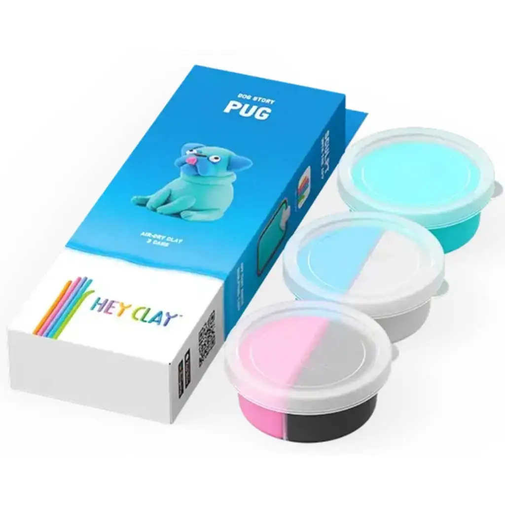 Hey Clay: Flauschiges Mops-Hundeknetset kép 2