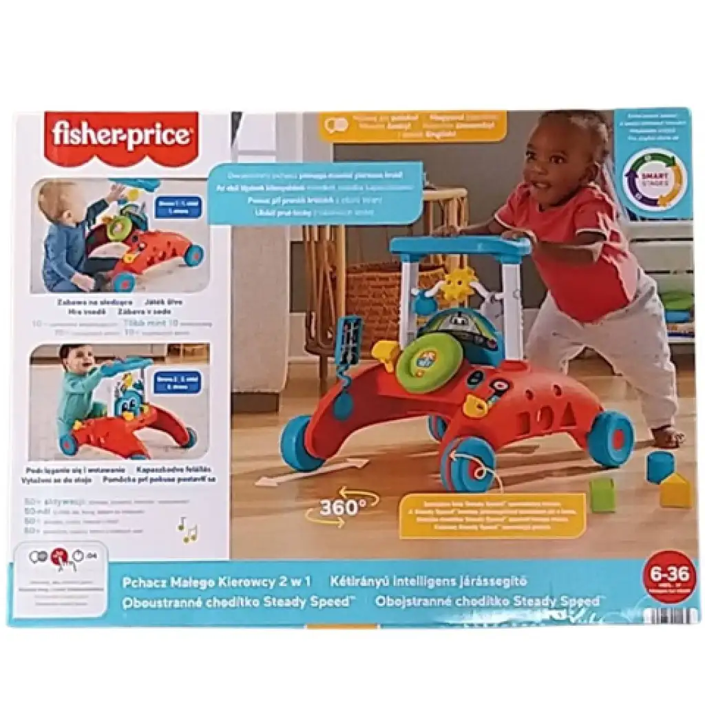 Fisher-Price: 2-in-1 intelligenter Lauflernwagen - Mattel