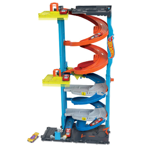 Hot Wheels City: 2-in-1 Rennturn-Spielset - Mattel kép 3