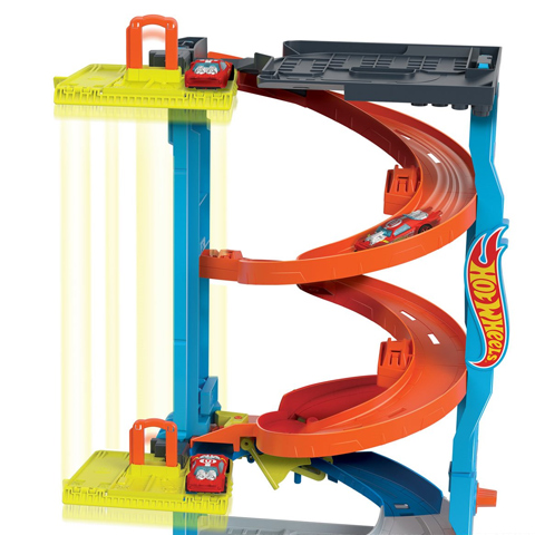Hot Wheels City: 2-in-1 Rennturn-Spielset - Mattel kép 4