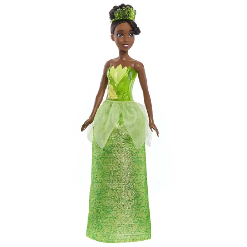 Disney Prinzessinnen: Glitzernde Prinzessin Tiana Puppe - Mattel kép 2