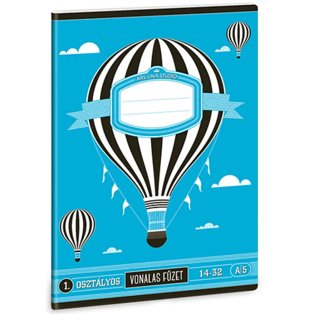 Heißluftballon 1. Klasse liniertes Heft A/5