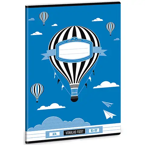 Heißluftballon Liniertes Heft A/4 81-32