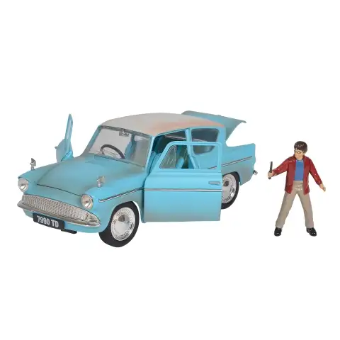 Hollywood Rides - Harry Potter: 1959 Ford Anglia Metallautomodell 1/24 - Simba Toys kép 2