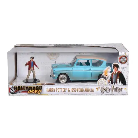 Hollywood Rides - Harry Potter: 1959 Ford Anglia Metallautomodell 1/24 - Simba Toys kép 3