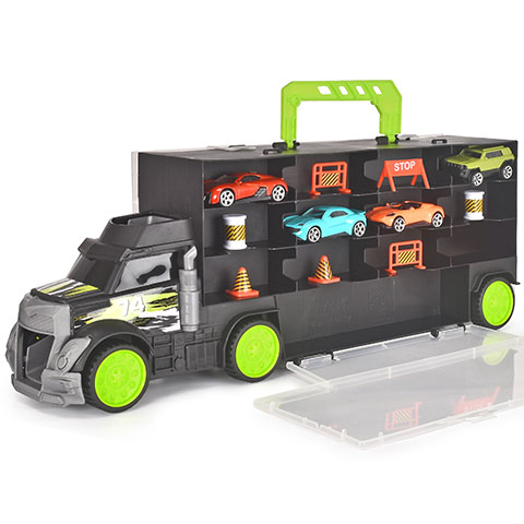 Tragbares Autotransporter mit kleinen Autos 43cm - Dickie Toys kép 2