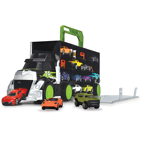 Tragbares Autotransporter mit kleinen Autos 43cm - Dickie Toys kép 3