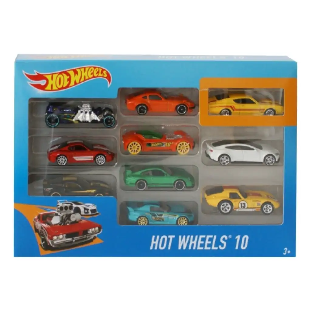 Hot Wheels kleines Autoset 10-teilig - Mattel kép 2