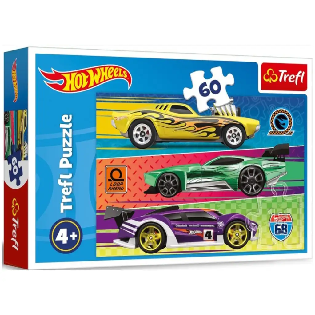 Hot Wheels Rennpuzzle 60 Teile - Trefl