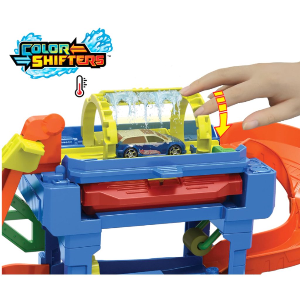 Hot Wheels City: Autowaschanlage mit Farbwechsel-Auto - Mattel kép 2