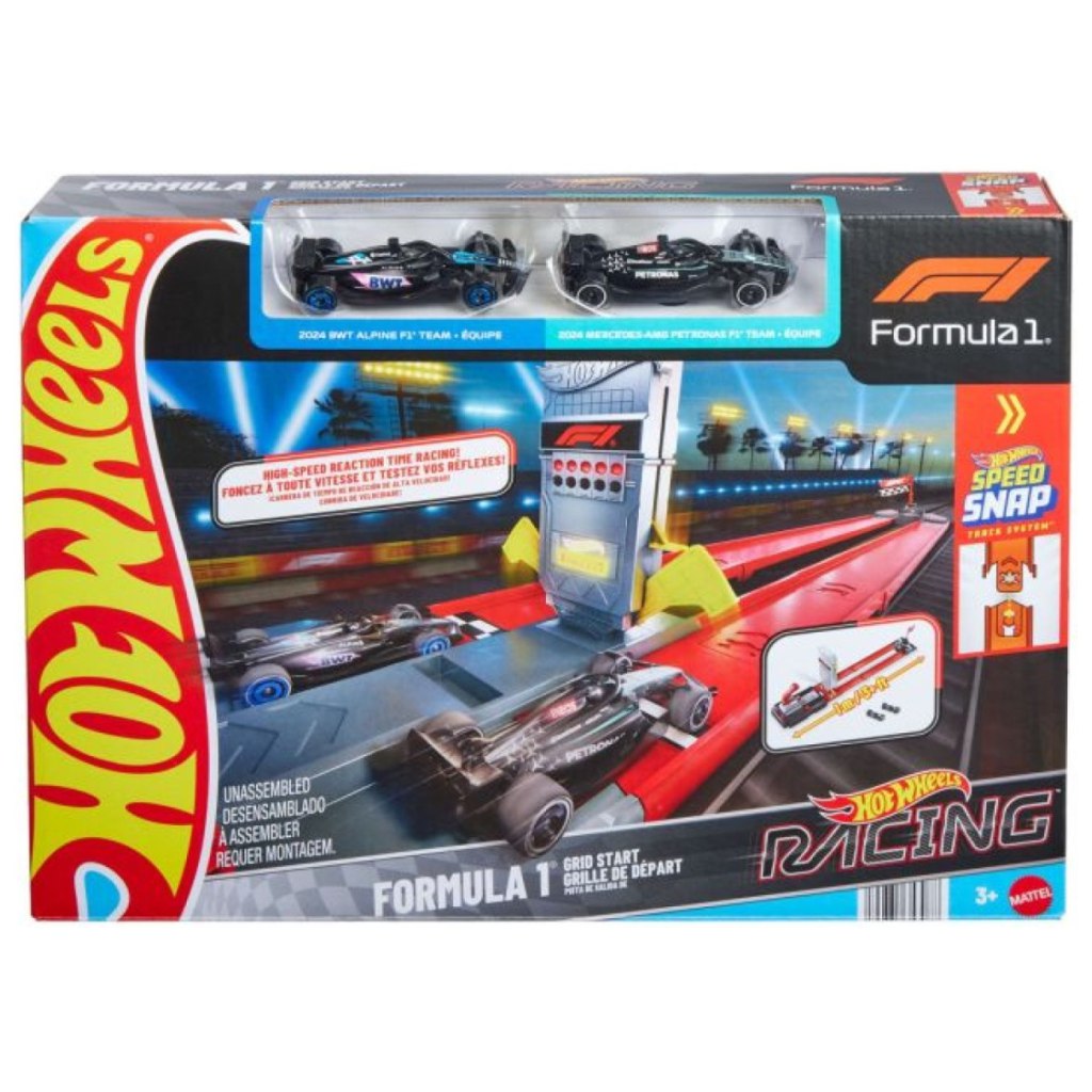 Hot Wheels: Formel 1 Zielgerade-Rennbahn-Set - Mattel