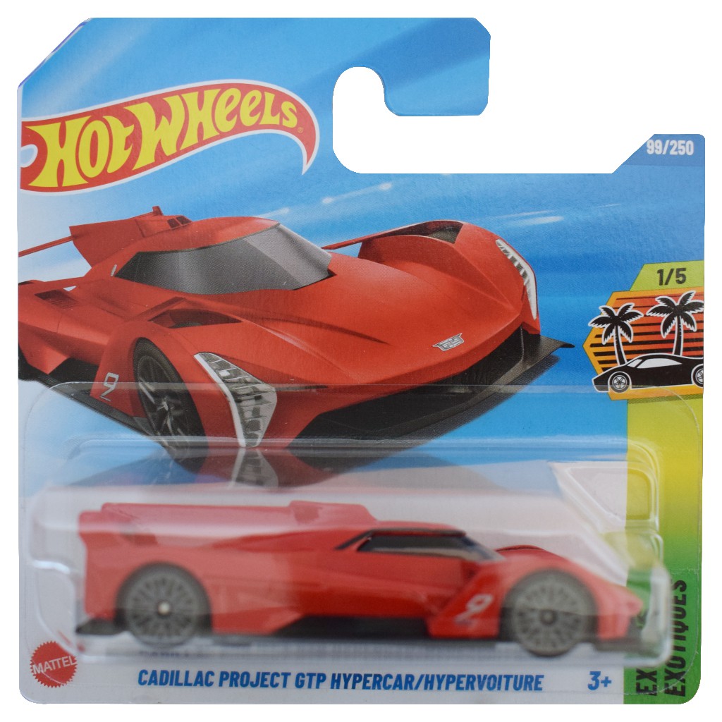 Hot Wheels: Cadillac Project GTP Hypercar rotes Spielzeugauto 1/64 – Mattel