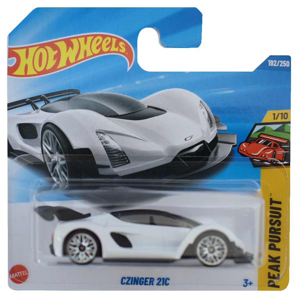 Hot Wheels: Czinger 21C weißes Spielzeugauto 1/64 - Mattel