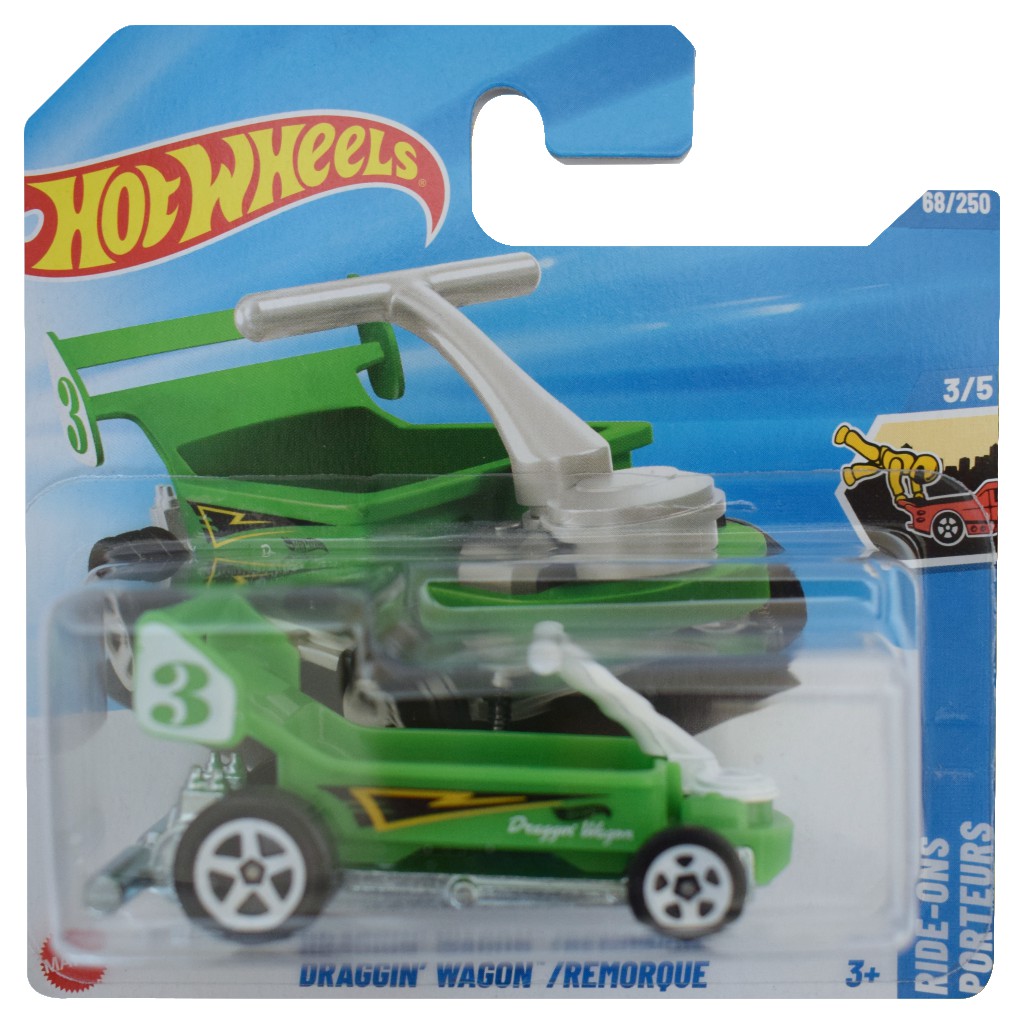 Hot Wheels: Draggin Wagon zöld kisautó 1/64 - Mattel kép 1