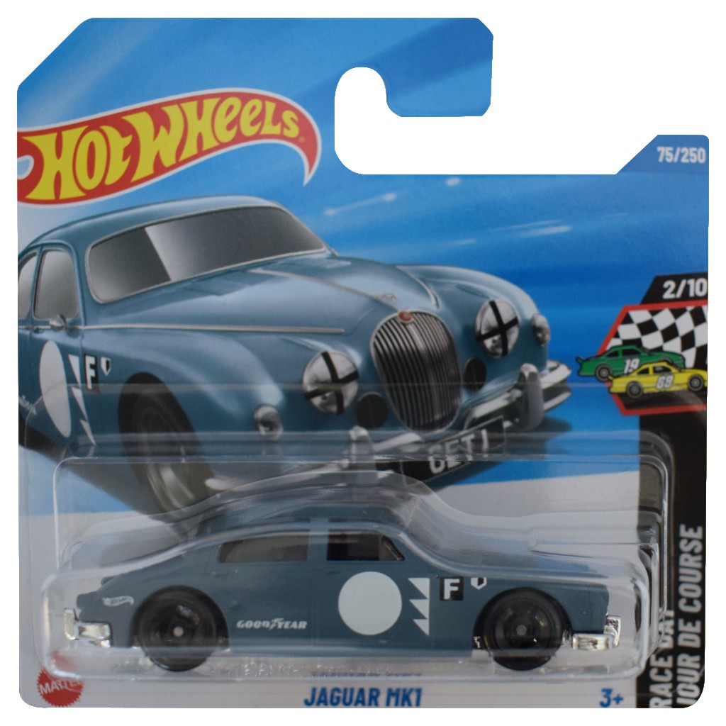 Hot Wheels: Jaguar MK1 graues Spielzeugauto 1/64 - Mattel