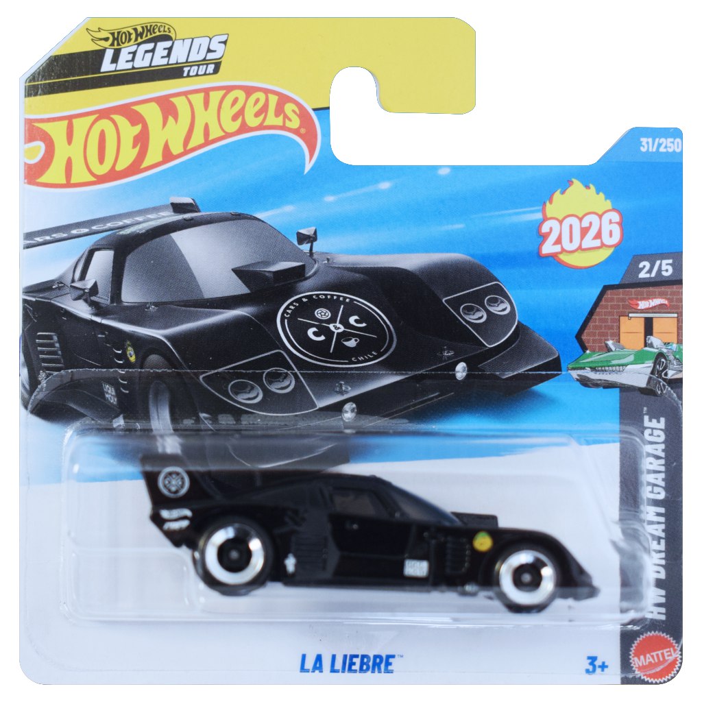 Hot Wheels: La Liebre schwarzes Spielzeugauto 1/64 - Mattel