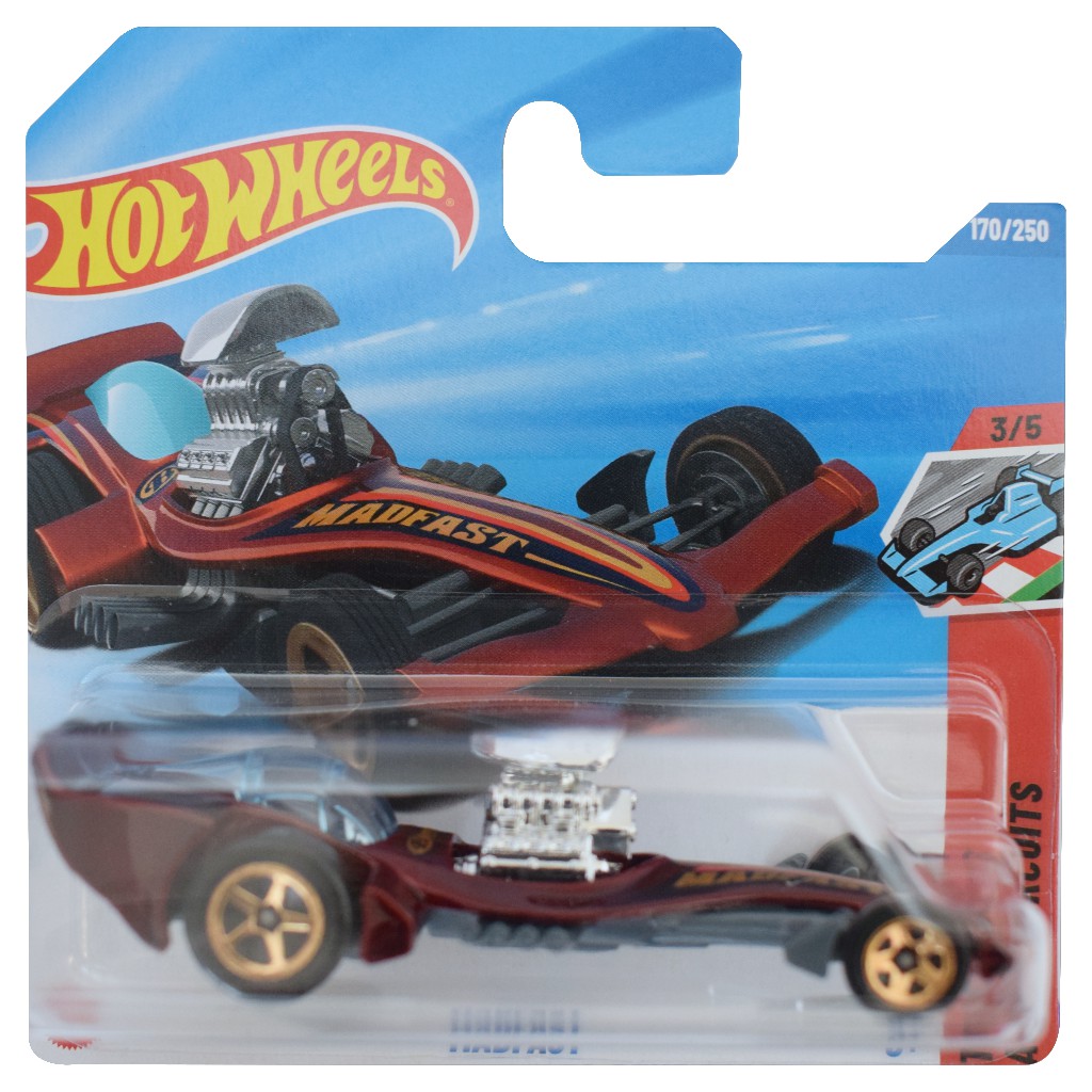 Hot Wheels: Madfast bordeauxfarbenes kleines Auto 1/64 – Mattel