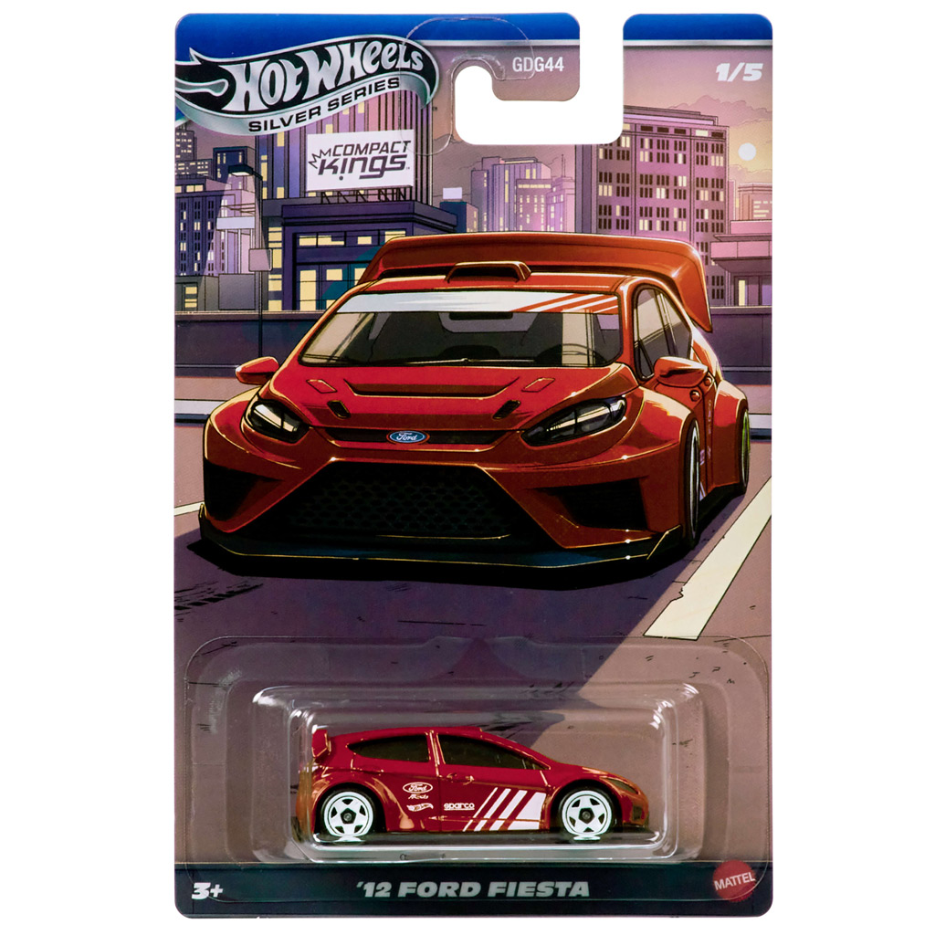 Hot Wheels: ’12 Ford Fiesta klassisches Spielzeugauto 1/64 - Mattel