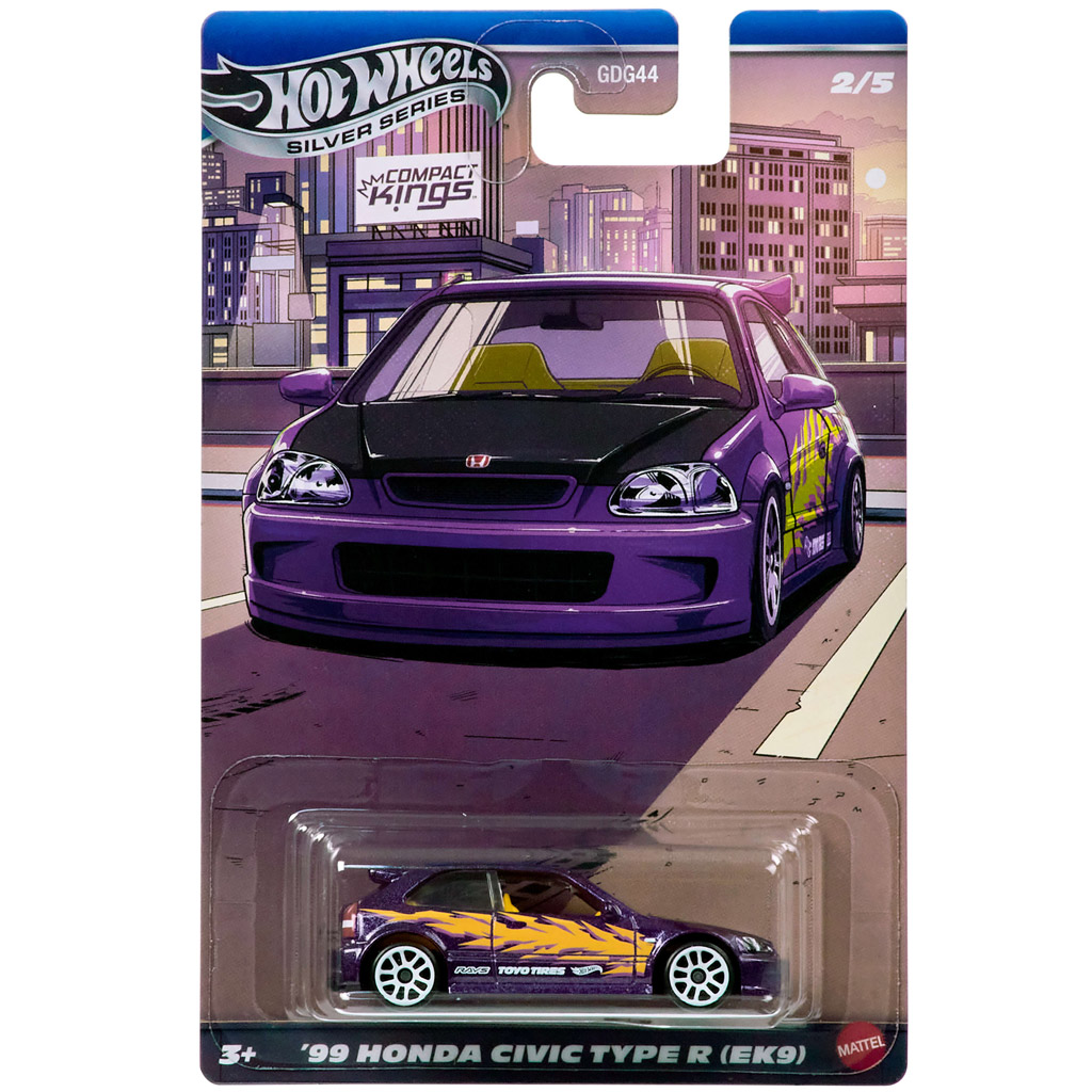 Hot Wheels: ’99 Honda Civic Type R (EK9) klassisches Modellauto 1/64 – Mattel