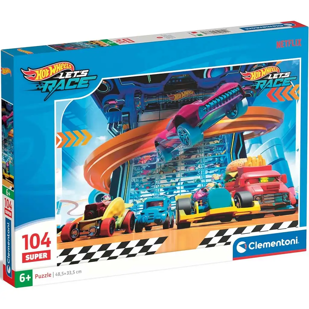 Hotwheels 104-teiliges Super Puzzle - Clementoni
