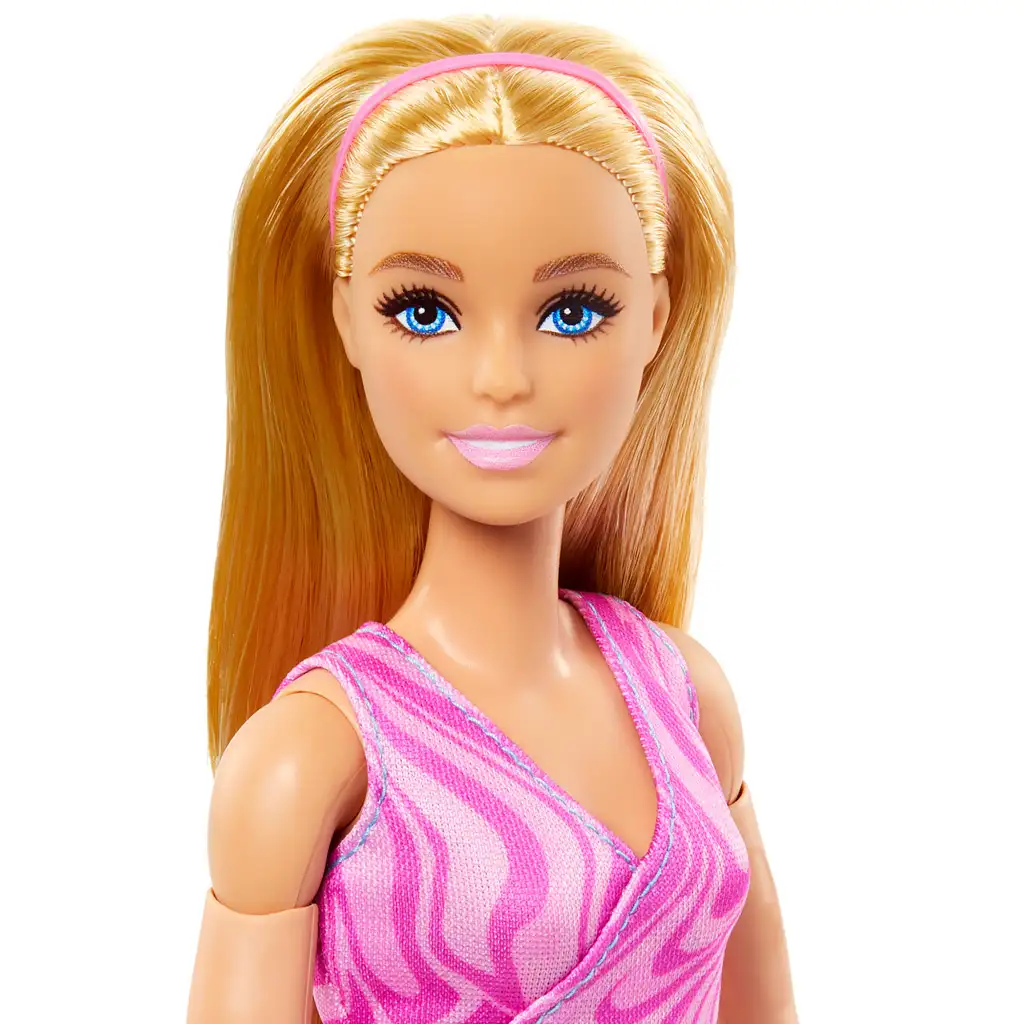 Barbie: Bewegliche Yoga-Puppe mit blonden Haaren - Mattel kép 5