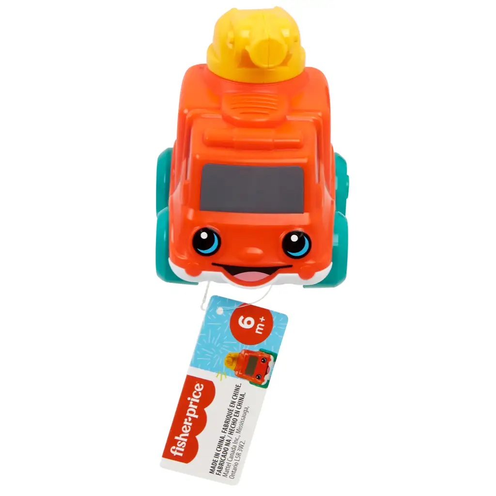 Fisher-Price: Schiebewagen - Fröhlicher Feuerwehrmann - Mattel kép 3